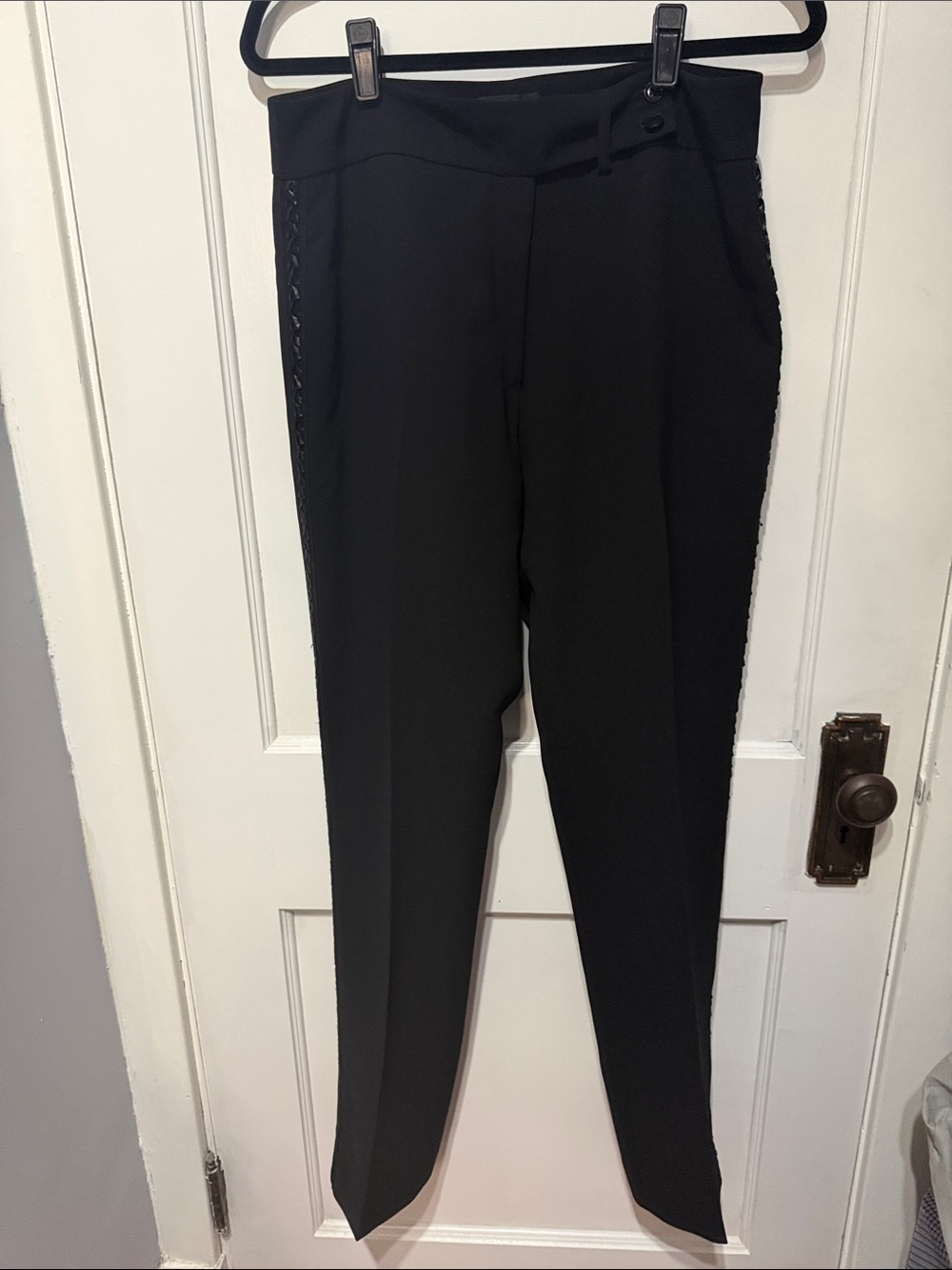 Women’s Tailored Black Dress Pants with beautiful side detail
